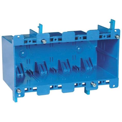 4 gang blue electrical yankee box|4 gang work box.